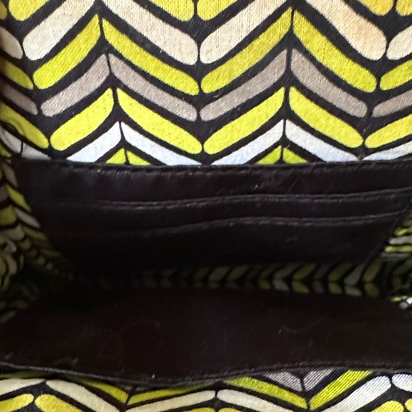 Vera Bradley Floral Frame Clutch in Black White and Yellow - Picture 5 of 6